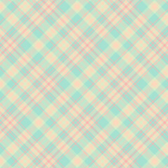 Seamless tartan plaid pattern background with texture and pastel color.