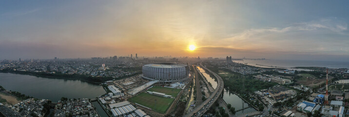 Jakarta International Stadium is the modern soccer stadium in Jakarta.