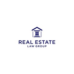 real estate logo and law concept vector