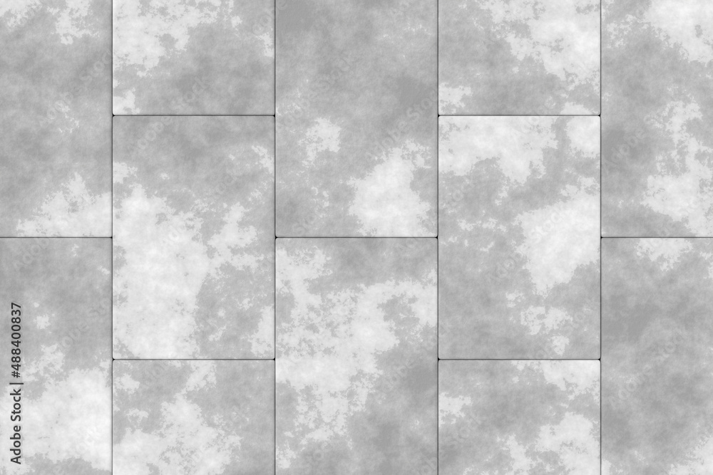 Wall mural wall design with cement textute. abstract background of hexgon. 3d rendering.