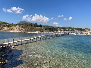 Molo, most, kładka, Grecja,Pier, bridge, footbridge, Greece