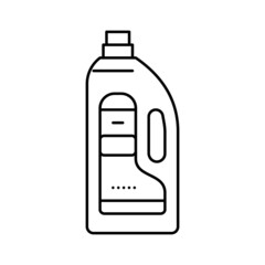 baby powder bottle line icon vector illustration