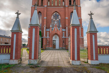 Catholic Church central entrance