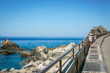 road along the sea