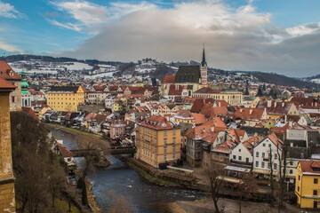 Panaromic Picture of Cesky Krumlov - Czech Republic