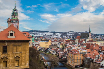 Obraz premium Cesky Krumlov, Czech Republic - View from the Castle