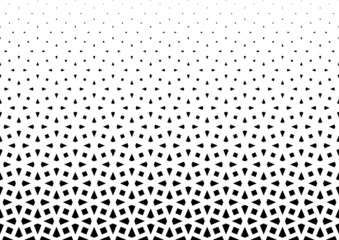 Geometric pattern of black figures on a white background.