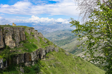 View of the Matlas plateau. Khunzakhsky district. Dagestan Russia 2021