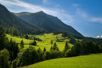 Obraz premium Beautiful alpine nature around Preda in canton of Graubunden