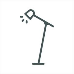 Floor Lamp Simple Line Icon