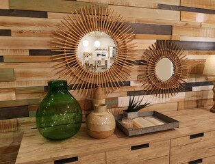 ethnic style living room corner