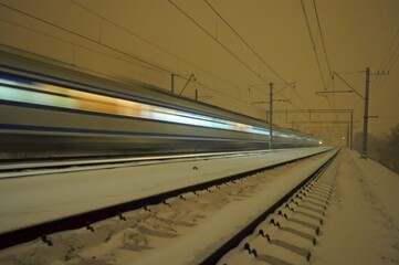 Naklejka premium train in motion