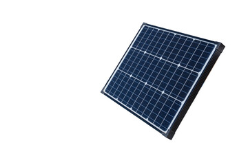 Single photovoltaic panel - white background
