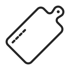 Cutting board wooden vector outline icon. Vector illustration kitchenware on white background. Isolated outline illustration icon of cutting board .