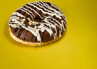 Delicious donut. Sweet dessert.