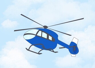 helicopter flying in the sky