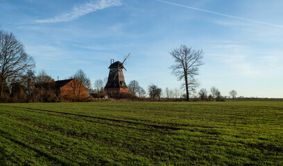 Old Dutch windmill in Palczewo 