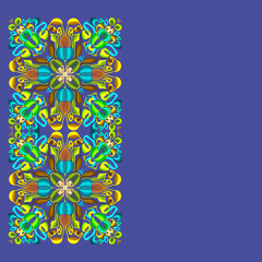 Bright, decorative booklet, symmetrical, abstract, ornament, place for tex, festive, packaging, flyers, printed, products, poster, motifs