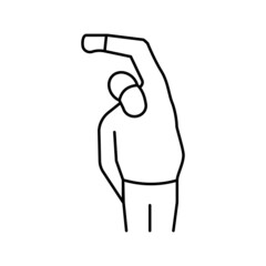 grandfather training line icon vector illustration