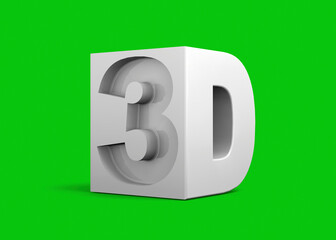 3d Icon on colorful background