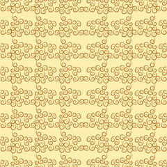 Vector seamless pattern with hand drawn decorative doodle hearts.vector in illustration color background.
