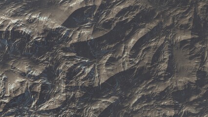 Fototapeta premium abstract aerial view, abstract cosmic texture, top view of alien planet, texture of the exo planet, abstract texture 3d render 