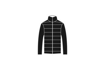 Jacket, clothing, coat icon. Vector illustration. Flat.