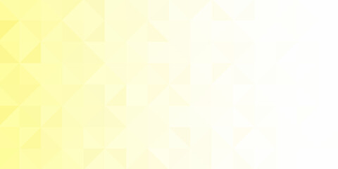 Yellow segmented background. Triangular pixelation. Color texture.
