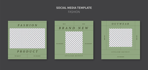 Fashion Social Media Template with Modern Style