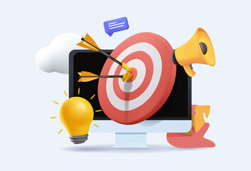 Seo optimization and smm concept. Digital marketing, smm digital web technology. 3D Web Vector Illustrations. Improving ranking on search engine, Search engine traffic, Testing website SEO, 3D design