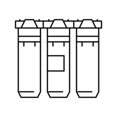 filtration water equipment line icon vector illustration