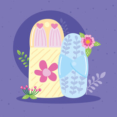 hygienic towel and tampon