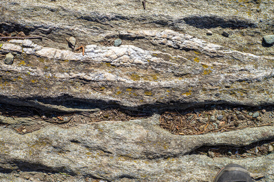 texture di roccia granitica di alta montagna