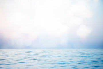 Obraz premium Abstract sunset sky and ocean nature background with blurred panning motion.