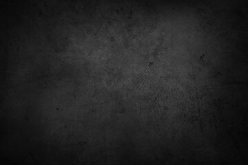 Empty black textured concrete wall background