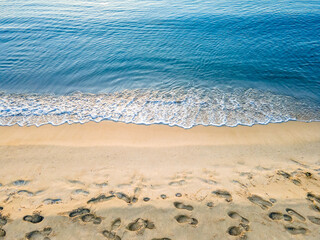 The fight of the sea and beach