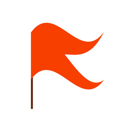 Hinduism Orange flag. Hindu vector flag. Bhagva.