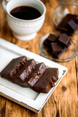 Dark chocolate, handmade sweet coffee soap, aromatic cinnamon and sweets. whole bean coffee