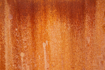 Iron texture with beautiful structure, intentionally rusted.  