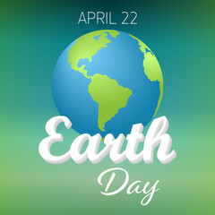 Earth Day background. Vector EPS10.