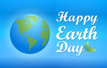 Happy Earth Day background. Vector EPS10.