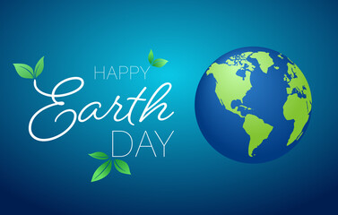 Happy Earth Day background. Vector EPS10.