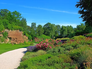 Beautiful Hoehenpark Killesberg in Stuttgart