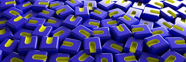 Fototapeta premium Background of cubes. Geometric structure. 3D visualization