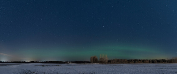 Aurora borealis, northern lights in Estonia