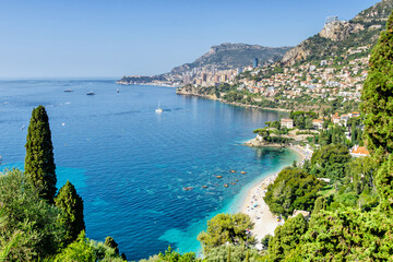 View of Cote d'Azur - obrazy, fototapety, plakaty