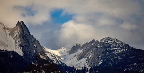Obraz premium Winterlandschaft in den Schweizer Alpen