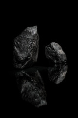 Minerals in reflection. A desktop image.