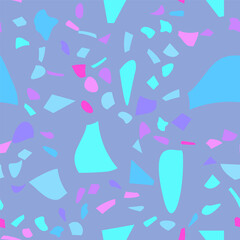 Terrazzo flooring vector seamless pattern. Graphic modern pattern.  Seamless vector background.