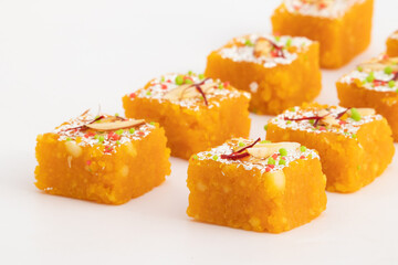 Moti Pak Mithai Also Called Boondi Or Bundi Pak Barfi, Motipak Burfi Is Made Of Besan Khoya In Desi Ghee Is Enjoyed On Deepawali, Dussehra, Rakshabandhan, Rakhi, Vinayaka Ganesh Chaturthi Janmasthami